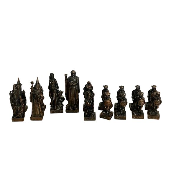 Design Toscano Mystical Legends Chess Set Silver Copper - Picture 13 of 16